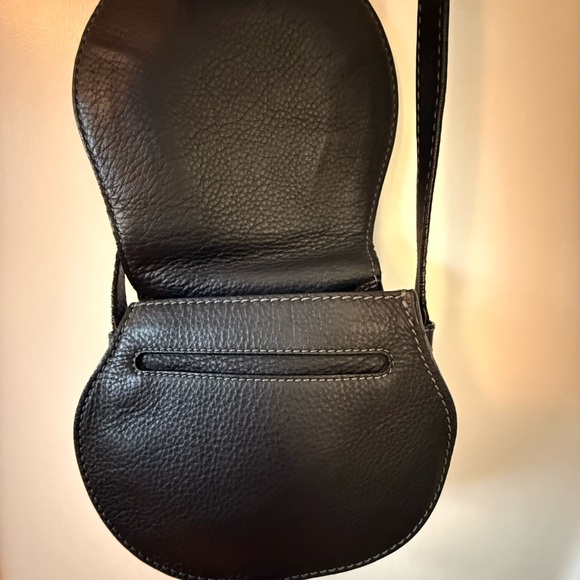 Chloe Black Leather Small Marcie Crossbody Purse - Picture 4 of 7